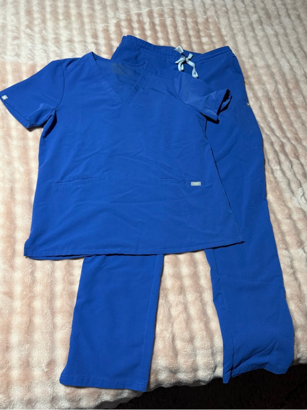 Figs Women's Scrub Set in Royal Blue